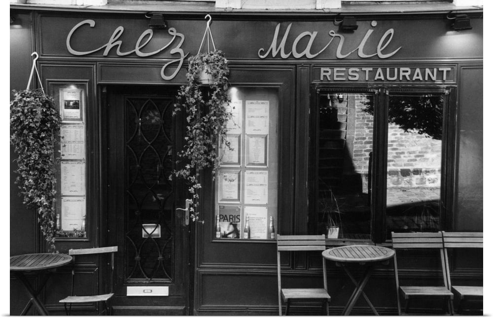 Great Big Canvas Cafe Charm Paris V Art Print 24x16 Walmart Com Walmart Com