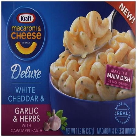 Kraft Deluxe White Cheddar & Garlic & Herbs Macaroni & Cheese Dinner (11.9 Oz Box)