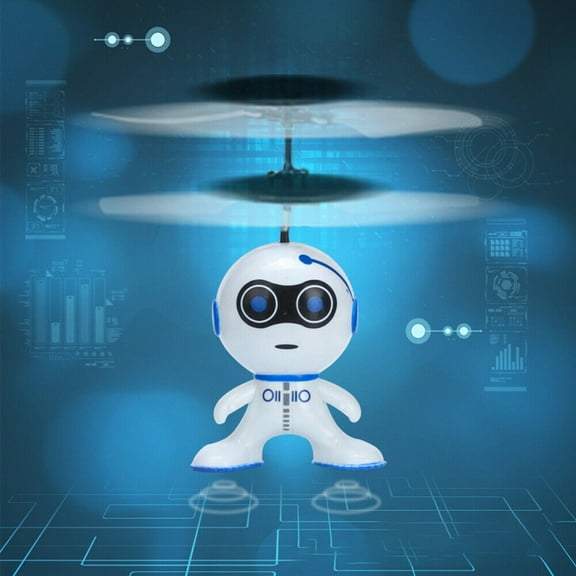 Cocobaby Helicopter Mini induction Flying Robot 2Ch Gyro Helicopter Drone Christmas Gifts
