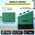 thumbnail image 3 of Caja de almacenamiento exterior VEVOR de 150 galones, impermeable, negra y verde, 3 of 7