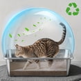 thumbnail image 2 of Large Stainless Steel Cat Litter Box - Easy to Clean Metal Pan for Big Cats, 2 of 7