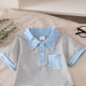 thumbnail image 4 of Niños Lugar Niños Pantalones Estilo de Dos Piezas de Cuello Redondo Suéter Conjunto con Bowtie Detalle de la Moda, Top Suave Y Pantalones Casuales para Bebés Niñas Trajes Diarios, 4 of 8
