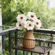 thumbnail image 4 of Plantas Verdes Artificiales De Tela Ramo de rosas artificiales blancas de tela,flores falsas para decoración de bodas,hogares y hoteles (1 pieza) Rkxzt, 4 of 9