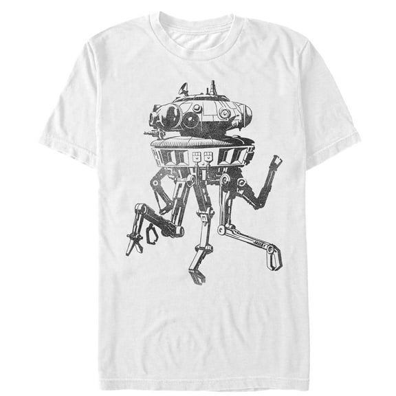 Men's Star Wars Spider Droid  Graphic Tee White Small
