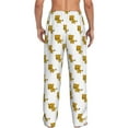 thumbnail image 3 of Goofa Leopard Print Printed Soft Pajama Pants for Men, Wide Leg Comfy Casual Lounge Yoga Pants-Small, 3 of 9