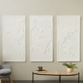 thumbnail image 2 of DecMode White Wooden 3D World Map Wall Decor (3 Count), 2 of 9
