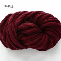 Zhuge Premium Super Bulky Merino Yarn | 500-Grams of 100% Wool Yarn Chunky Weight, Thick Wool Yarn for Knitting, Crochet, Blanket,Weaving,Wine Red