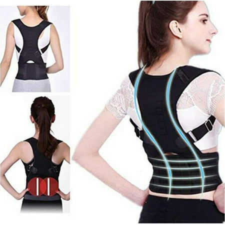 Posture Corrector for Women and Men,Upper Back Brace with Shoulder and Lumber Support Belt,Adjustable Back Straightener Under Clothes and Providing Pain Relief from Neck, Back &