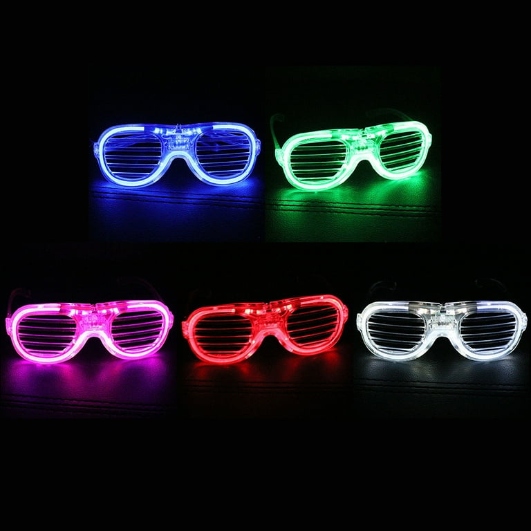 JUNTEX Glowing Glasses for Kids Play in the Night Kids Favourite