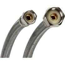 Fluidmaster B1F09 Water Supply Connector, 3/8 x 1/2 in, Compression x FIP, Polymer/Stainless Steel