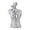 Sliver 25X13X11cm, variant on Mannequin Resin Jewelry Display Stand Necklace Bust Earring Pendant Rack S Black S Black 25X13X11cm