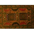 thumbnail image 1 of Ahgly Company Machine Washable Indoor Rectangle Persian Yellow Traditional Area Rugs, 3' x 5', 1 of 4