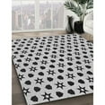 thumbnail image 2 of Ahgly Company Indoor Round Patterned Gray Dolphin Gray Area Rugs, 3' Round, 2 of 6