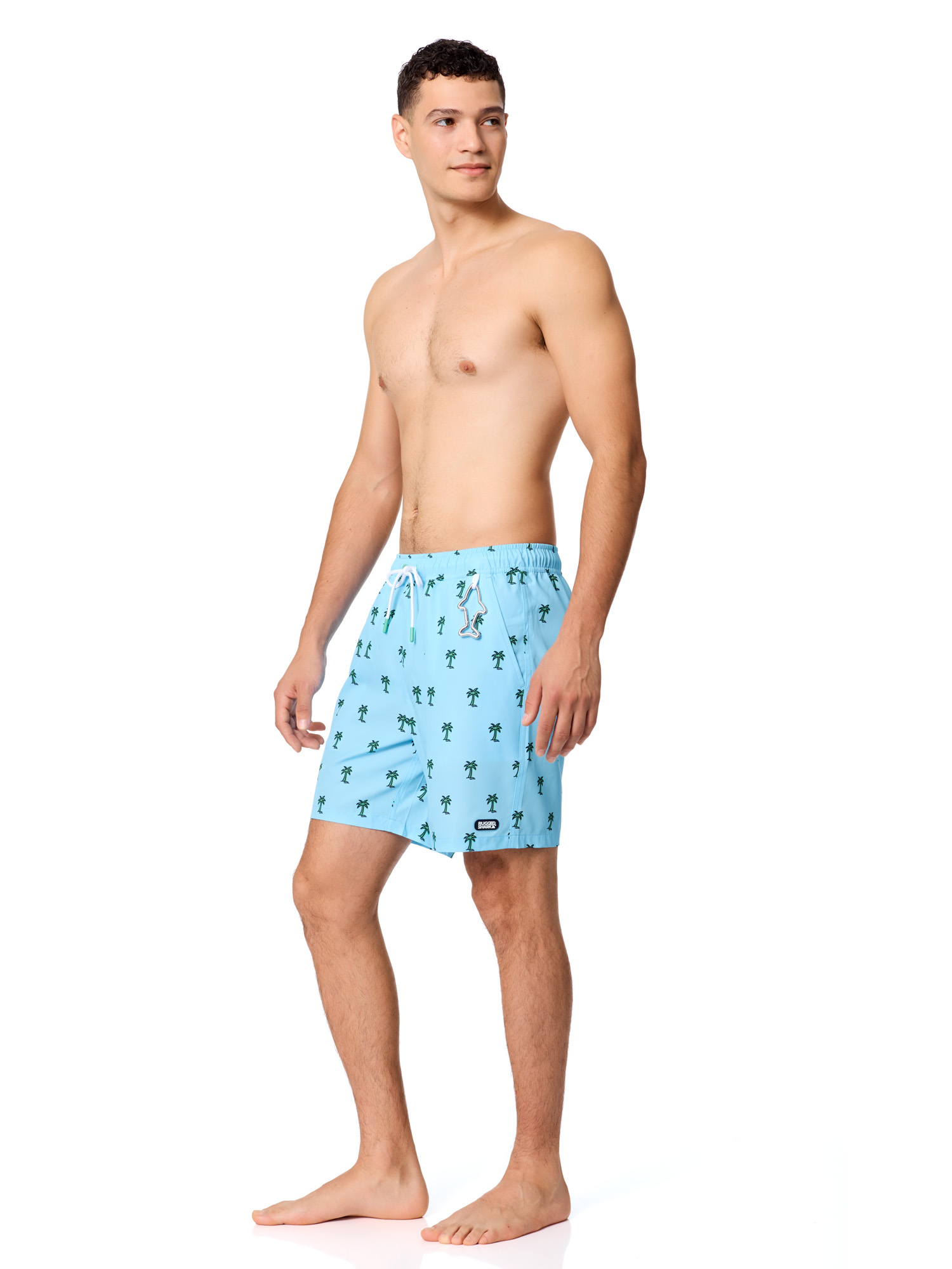 Rugged Shark Mens & Big Mens Swim Trunks, 7" Inseam, Sizes S-3XL