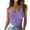 Purple, variant on Sakmal Women Tank Tops Green Scoop Neck Ribbed Slim Lightweight Sexy Summer Casual Tank Tops