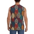 thumbnail image 4 of Fotbe Autumn Leaves Men's Camiseta sin Mangas Estampada para Hombres, Playera Casual para Gimnasio, Entrenamiento, Playa-Small, 4 of 7