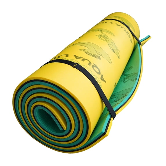 Open Box Aqua Lily Pad Mat w/Duracore, Foam Float, 6’x15’, Yellow/Green