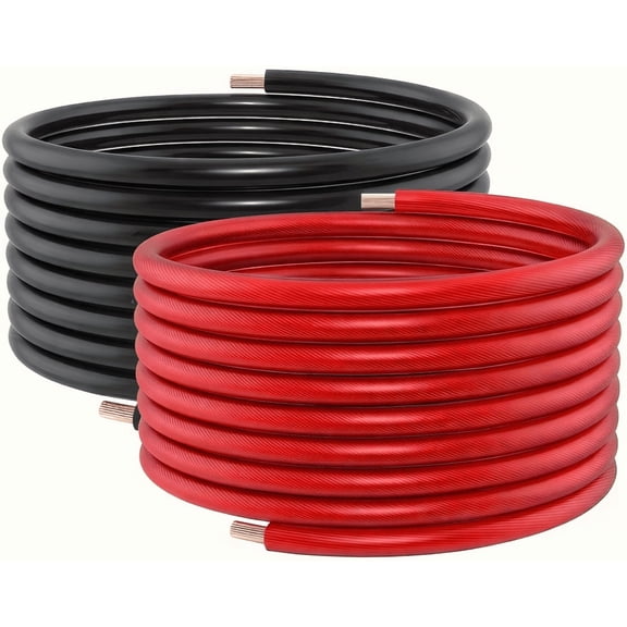 Absolute P4-15RB 30 Feet 15' Red 15' Black 4 Gauge Power Ground Wire
