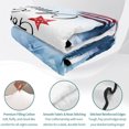 thumbnail image 4 of Twin XL Quilt Set 68''x98'', 4th of July American Flag Lightweight Summer Bedspread Coverlet Set with 2 Pillow Shams, Independence Day Forest Breathable All Season Quilt Bedding for Dorm/Guest Room, 4 of 9
