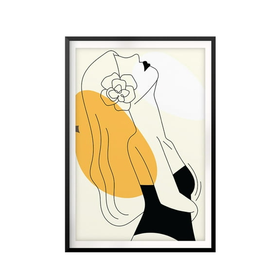 Silhouette Glamor 5 x 7 UNFRAMED Print Silhouette Wall Art