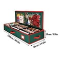 thumbnail image 3 of Homirary Wrapping Paper Organizer Storage for Christmas Gifts, Under-bed Storage Container, Made of Oxford Cloth, with Reinforced Handles, 1pc, Green, 3 of 5