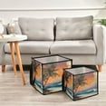 thumbnail image 6 of Home Organizer Foldable Fabric Storage Bin With Handle A Palm Tree, 6 of 7