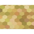thumbnail image 1 of Ahgly Company Machine Washable Indoor Rectangle Transitional Bold Yellow Area Rugs, 8' x 12', 1 of 7