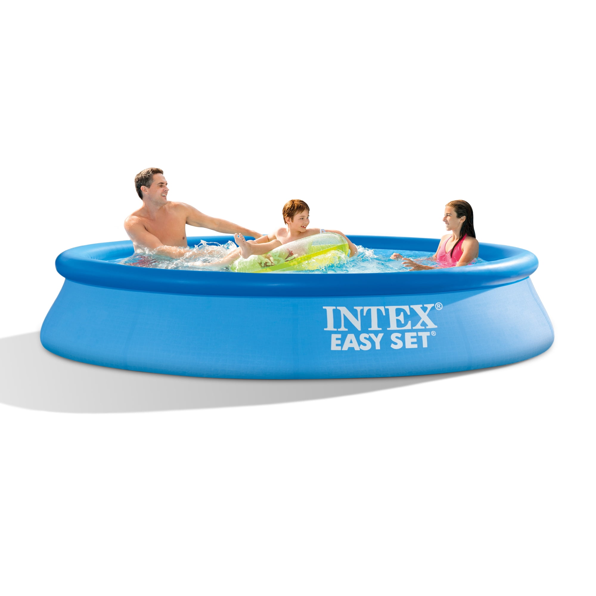 Intex 28117EH 10 x 2 Foot Easy Set Inflatable Above Ground Pool with Filter, Blue
