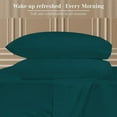 thumbnail image 3 of 100% Pure Egyptian Cotton 800 Thread Count Sheet Set, 4 Pc Set, Sateen Weave, Hotel Collection Soft Luxury Bedding, Fits Upto 21" Inch Deep Pocket (Teal Solid, Full Size), 3 of 5