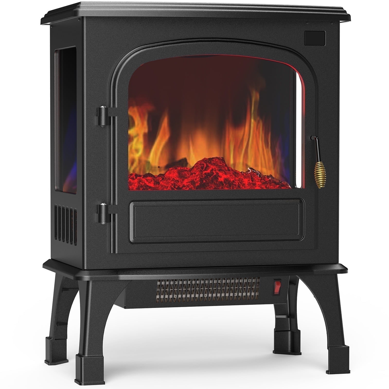 Duraflame 3D Black Infrared Electric Fireplace Stove with Remote