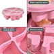 thumbnail image 5 of Fiambrera con forma de corazón, lonchera de fresa con 4 compartimentos y tapa transparente, diseño a prueba de fugas para almacenar frutas frescas y dulces, ideal para almuerzos educativos,, 5 of 8