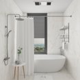 thumbnail image 2 of Naiture 60'' Straight Clothes Bar, Shower Curtain Rod with Swivel Flange or Bracket, Brushed Nickel Finish, 2 of 9