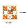 thumbnail image 2 of Qonioi Wooden Noughts Crosses Game, 15x15cm Mini Board Game for Family Indoor Entertainment, Tic Tac Toe Travel Games, Strategy Toys, 2 of 6