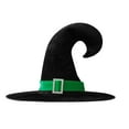 thumbnail image 3 of Halloween Baby Hats Decorative Props Roleplay Headdress Bow Caps Wizard HatToddler Hat Green One Size, 3 of 3