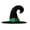 Green, variant on Kids Halloween Witch Hat Velvet Elf Wizard Hat – Sparkly Crooked Horn Design for Party, Trendy Stuff Fashion Accessories Birthday Gifts for 3 Year Girls and Boys