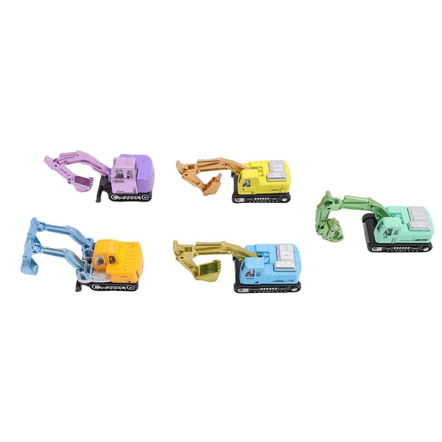 Juguetes de Camiones Excavadoras, Juguetes de Excavacia de Aleación Realistic 5 PCS para Niños
