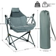thumbnail image 3 of TIMBER RIDGE Hammock Camping Chair, Swing Chair with Adjustable Backrest, Portable Folding Chair, Camping and Travel,300 LBS Weight Capacity, Grey, 3 of 8