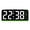 Black Green, variant on LED multi-functional digital clock with three adjustable brightness levels, mood light temperature display, digital alarm clock