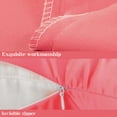 thumbnail image 4 of Ntbay 2 Pack Silky Satin Body Pillowcase for Hair and Skin, Ultra Soft Cozy Long Body Pillow Cover with Zipper Closure, 20" x 54", Coral Pink, 4 of 5