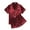 Wine Red, variant on Avidlove Women Pajama Set Silky Satin Button Down Shirt with Pjs Shorts Comfy Lounge Set Sleepwear