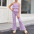 thumbnail image 2 of KEXE 2T Girl Clothes Toddler Girl Spring Clothes Toddler Girl Outfits Baby Girl Summer Clothes Sleeveless Tops And Shorts Clothing Sets, 2 of 6