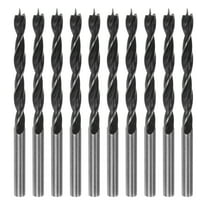 10packs Brad Point Drill Bits 5.5mm Dia #45 Steel Round Shank Wood Drilling Bit