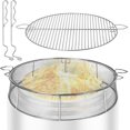 thumbnail image 1 of Fire Pit Accessory Kit for 27 Inch Solo Stove Yukon, 304 Stainless Steel Spark Screen & Cooking Grate & Fire Pit Stand for Yukon Fireplace Tools, for Backyard & Outdoor Fire Pits, 1 of 9