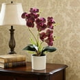 thumbnail image 2 of TACILIP Room Decor, Phalaenopsis Bonsai Plastic Potted Plants Simulated Silk Flower Lifelike Home Decoration Suitable For Desktop Office And Wedding Centerpiece Decoration, Mens Gifts, 2 of 6