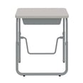 thumbnail image 2 of Pemberly Row Height Adjustable Student Desk Pendulum Bar & Book Box in Gray, 2 of 9