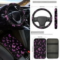 thumbnail image 3 of Jeiento Butterfly 17 Pcs Car Interior Sets, Car Seat Covers Full Set with Floor Mats Carpets Arm Rest Cover Seat Belt Cover Coaster, Universal Fits for Most Truck SUV Sedan Purple, 3 of 8
