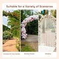 thumbnail image 4 of CAMSCH 90'' Premium Outdoor Wooden Arbor Arch with Trellis, Arc top, Pergola Arch for Climbing Plants, Wood Garden Yard Lattice, Wedding Arch for Ceremony, 63''(L) x 28.25''(W) x 90''(H), 4 of 8