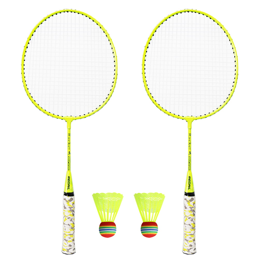 Portable 2 Player Badminton Set Rackets+Ball Children Outdoor Indoor Sport w/Bag 