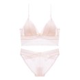 thumbnail image 1 of Gibobby Conjunto Lencería Tanga Y Bralette Liguero con Medias y Tanga Lingerie Set de Dormir Mujer Lenceria Mujer Talla Grande Mujer Sexy Bralette y Tanga Pijamas en Pareja(Rosa, M), 1 of 3