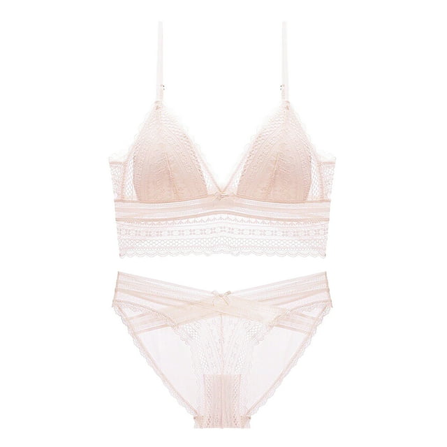Gibobby Conjunto Lencería Tanga Y Bralette Liguero con Medias y Tanga Lingerie Set de Dormir Mujer Lenceria Mujer Talla Grande Mujer Sexy Bralette y Tanga Pijamas en Pareja(Rosa, M)
